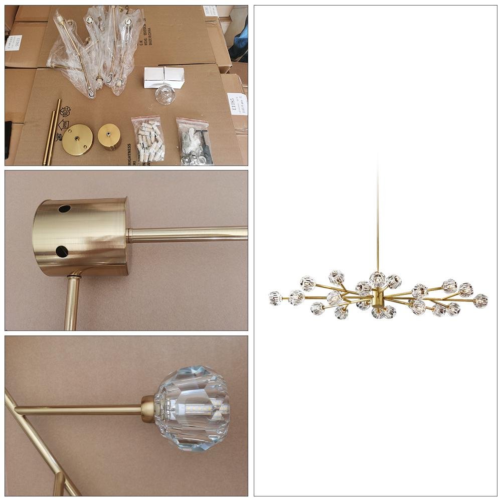 Modern Chandelier with 18 Crystal Balls DS-TY100