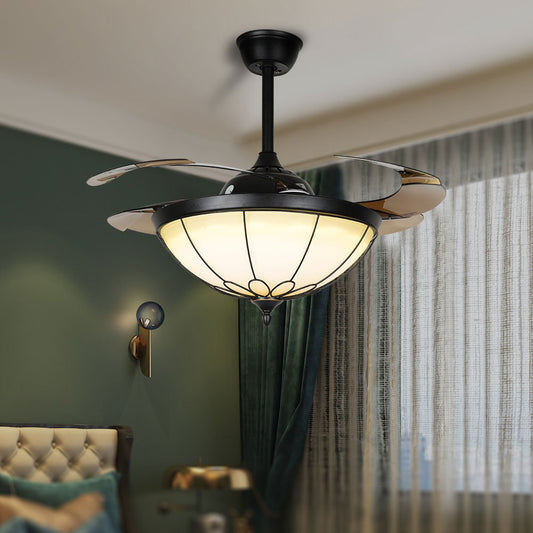42" Retro Stealth Ceiling Fan with Light (110v) DS-FZ181