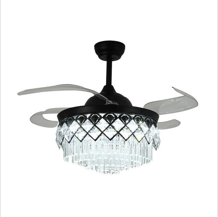 42" Diamond-Shaped Crystal Celing Fan with LED Lights DS-FR29