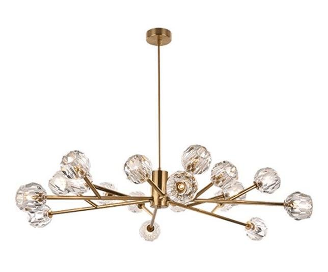 Modern Chandelier with 18 Crystal Balls DS-TY100