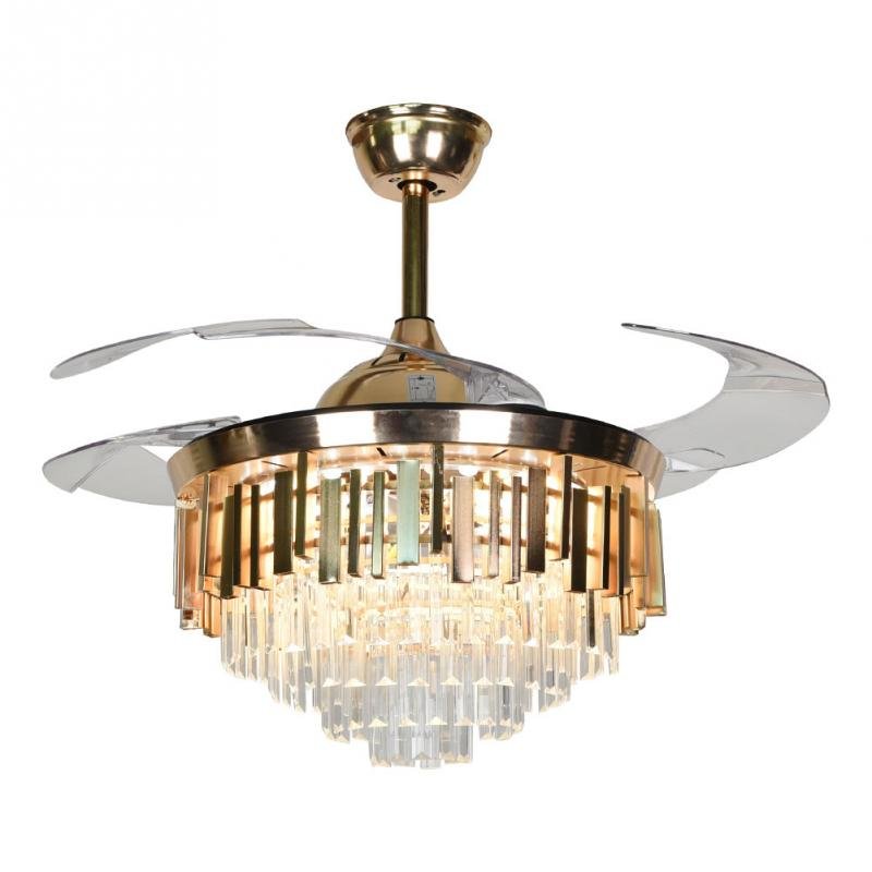 42" Crystal Celing Fan with LED Lights (110v) DS-FZ172