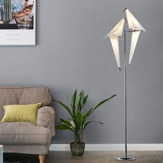 68" Origami Crane Bird Floor Lamp DS-SL64