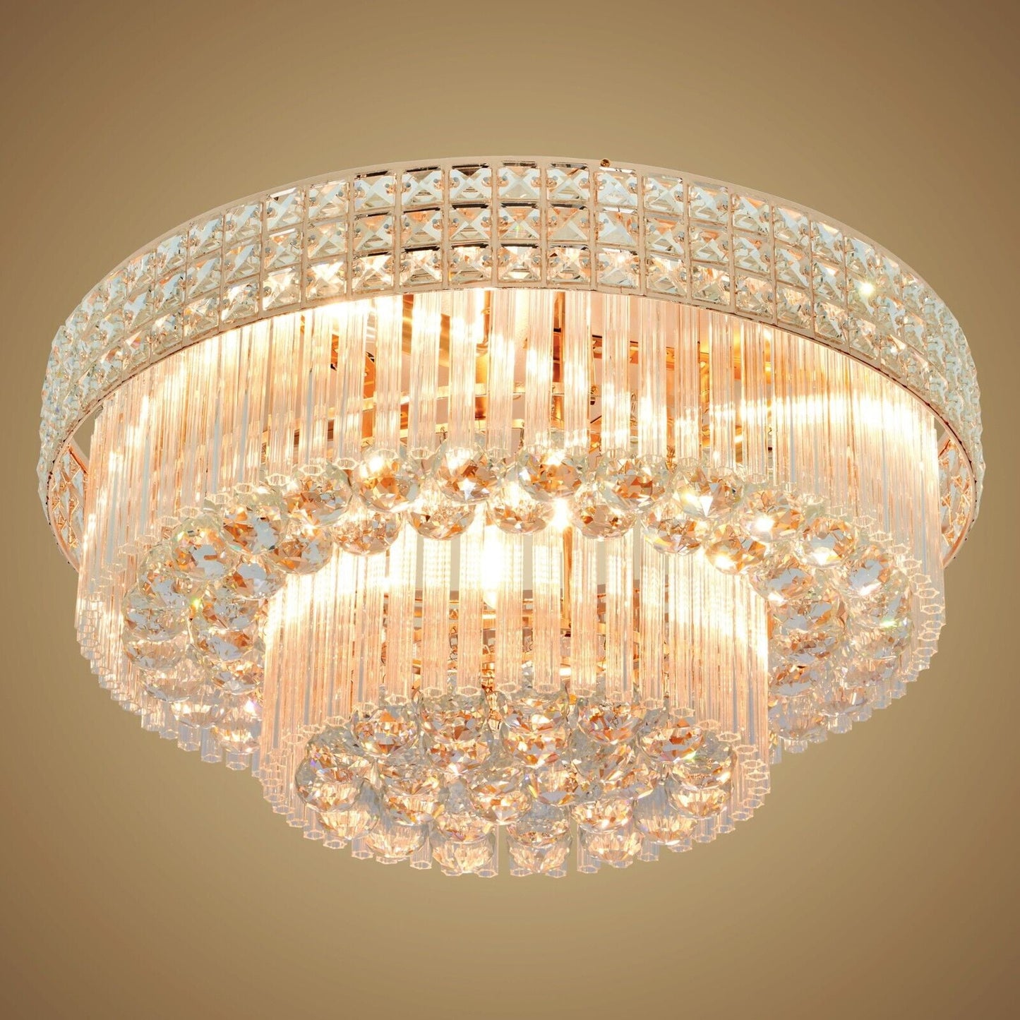23.6" Modern Remote ControlledK9 Crystal Chandelier