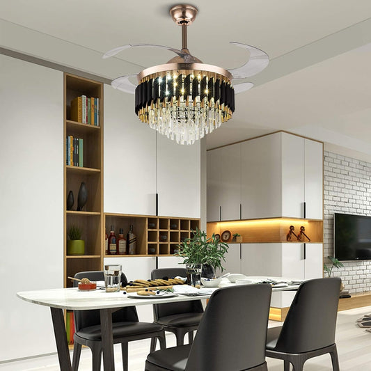 Crystal celling fan light