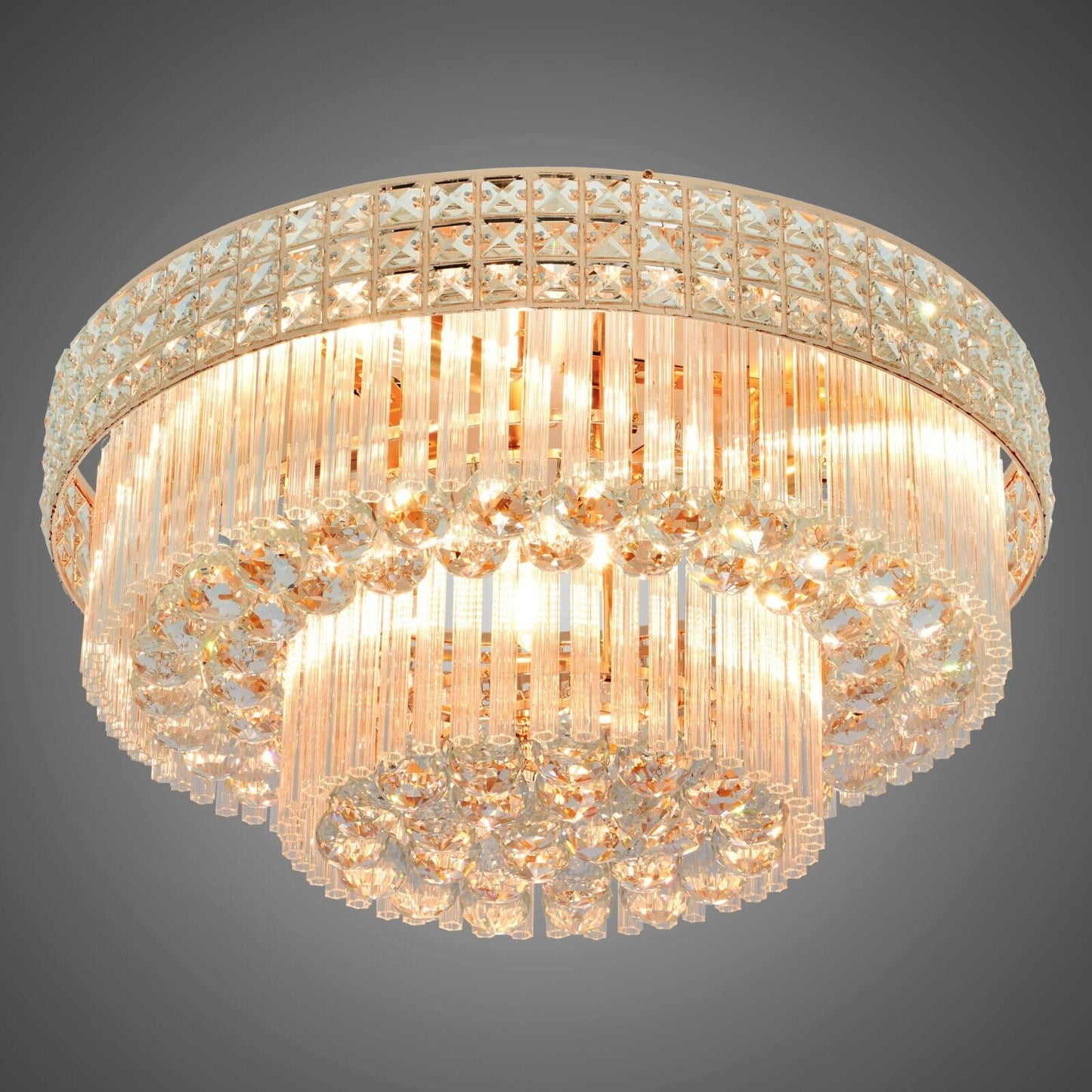 23.6" Modern Remote ControlledK9 Crystal Chandelier