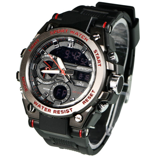 Men's Watch Outdoor Sports Electronic Watch Wristwatch Waterproof Digital Analog Watches