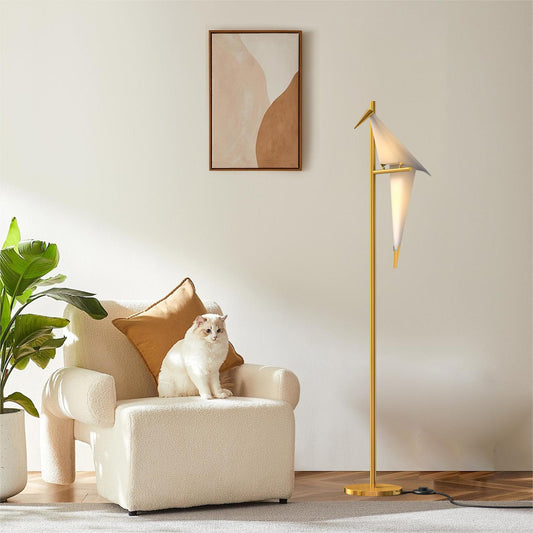 69"Thousand Origami Crane Floor Lamp Gold DS-BL04