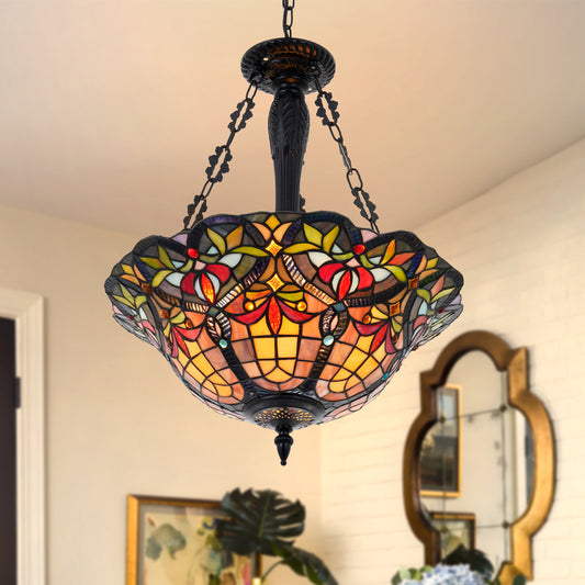 Tiffany Victorian Glass Chandelier DS-DR32