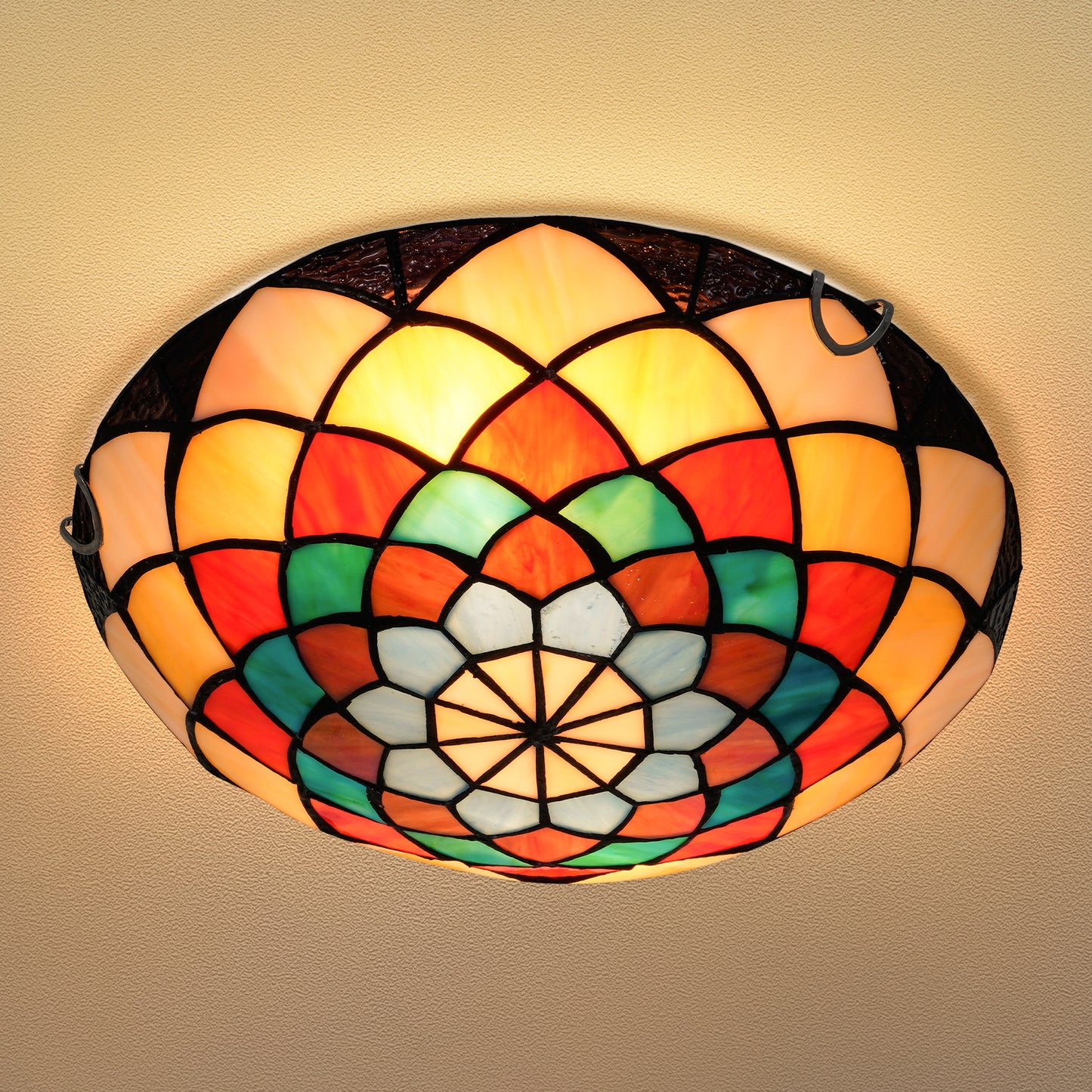 Tiffany Flush Mount Ceiling Light DS-DR35