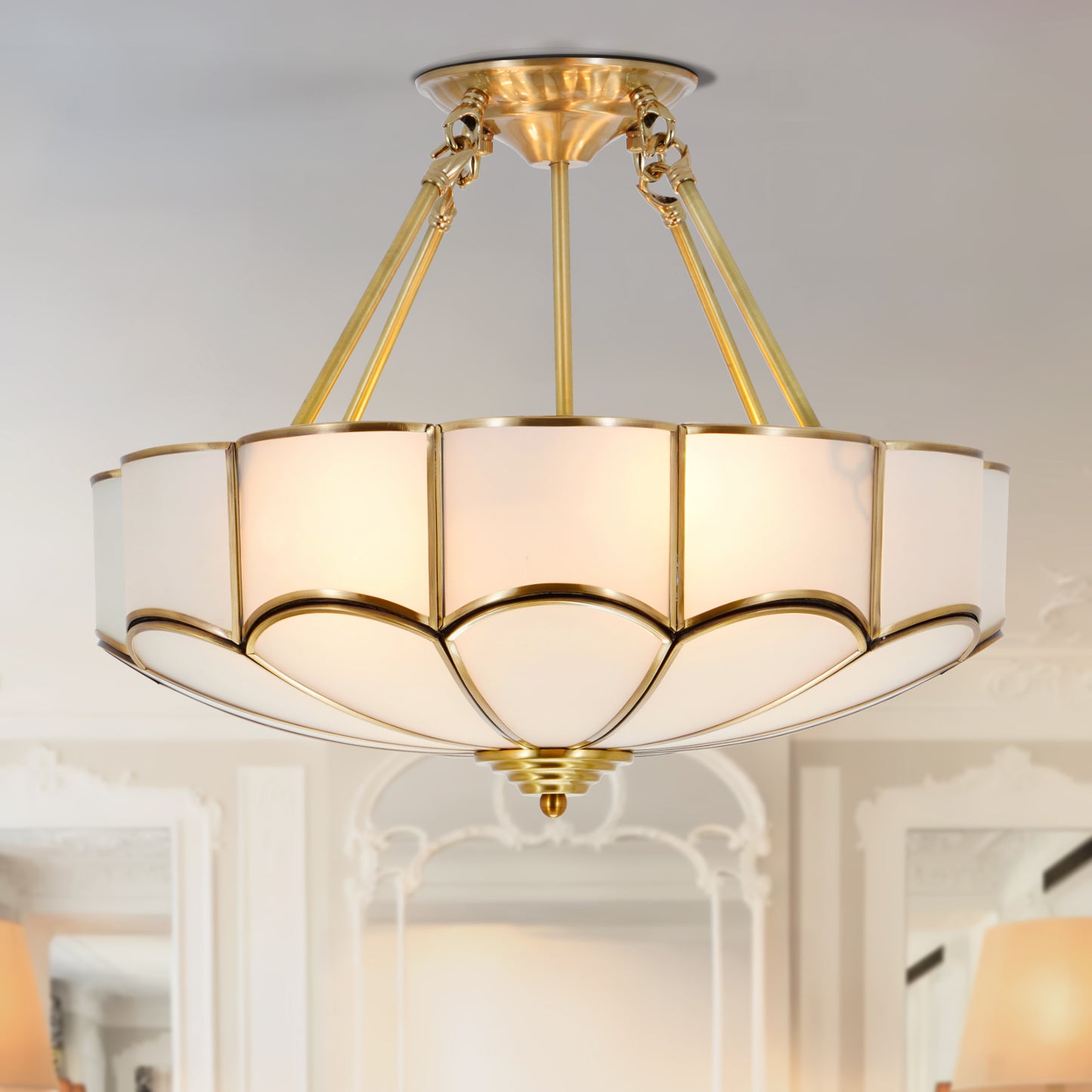 Tiffany Ceiling Light Fixture DS-DR36