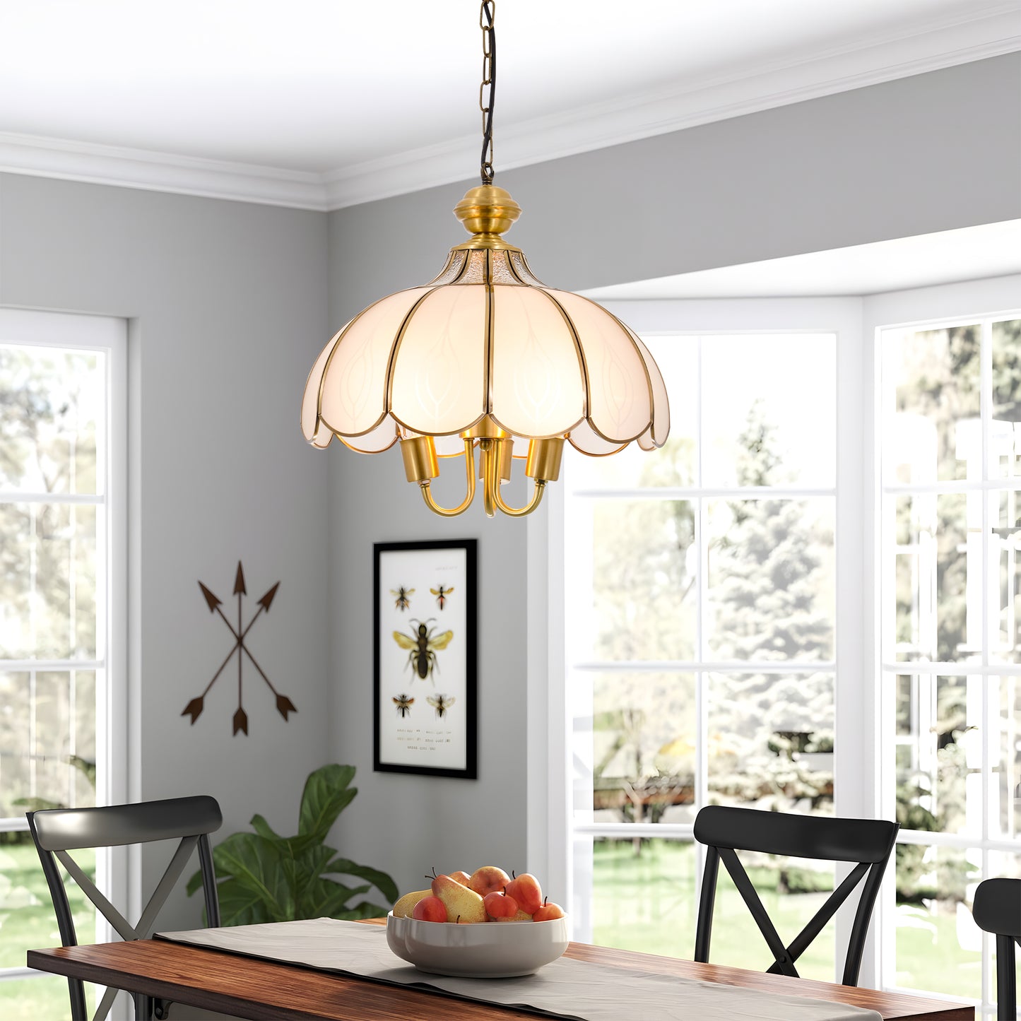 Tiffany Style Vintage Ceiling Lighting DS-DR38