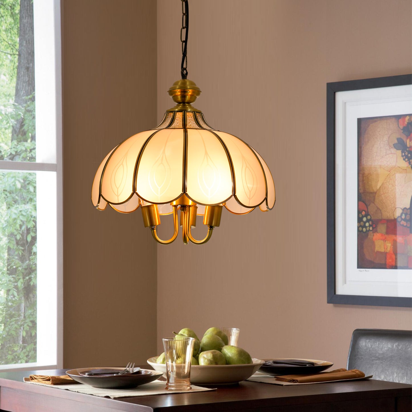 Tiffany Style Vintage Ceiling Lighting DS-DR38