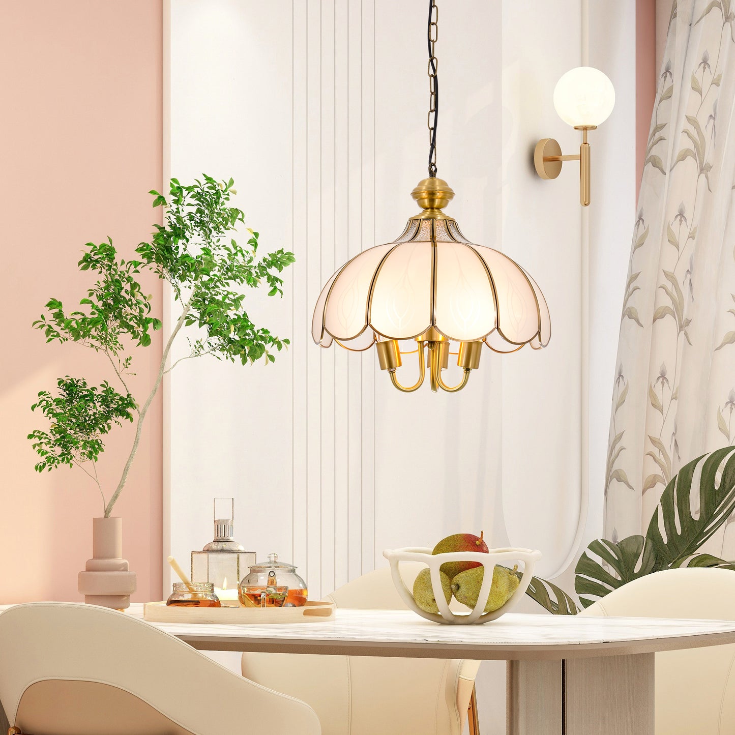Tiffany Style Vintage Ceiling Lighting DS-DR38