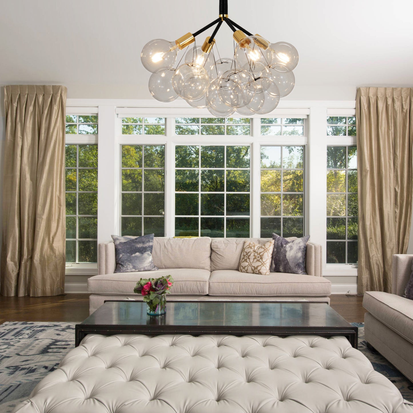 Visual Comfort Glass Bubble Chandelier DS-DY54