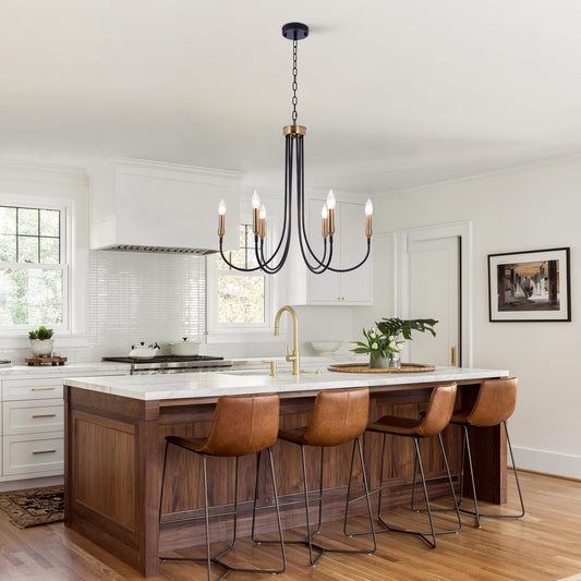 6-Light 23.62 inch Classic Chandelier for Kitchen Living Room DS-DY66