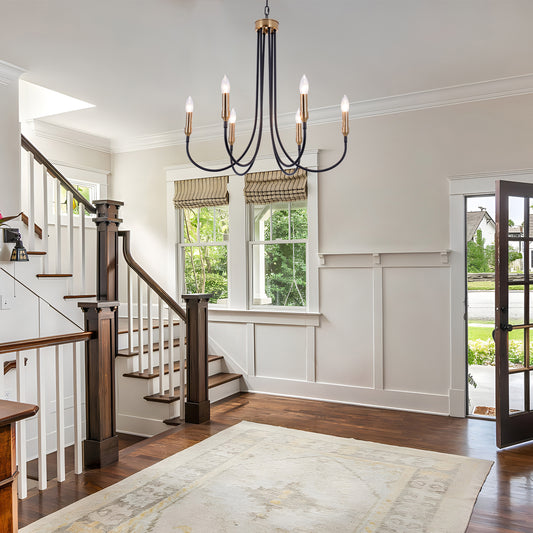 6-Light 23.62 inch Classic Chandelier for Kitchen Living Room DS-DY66