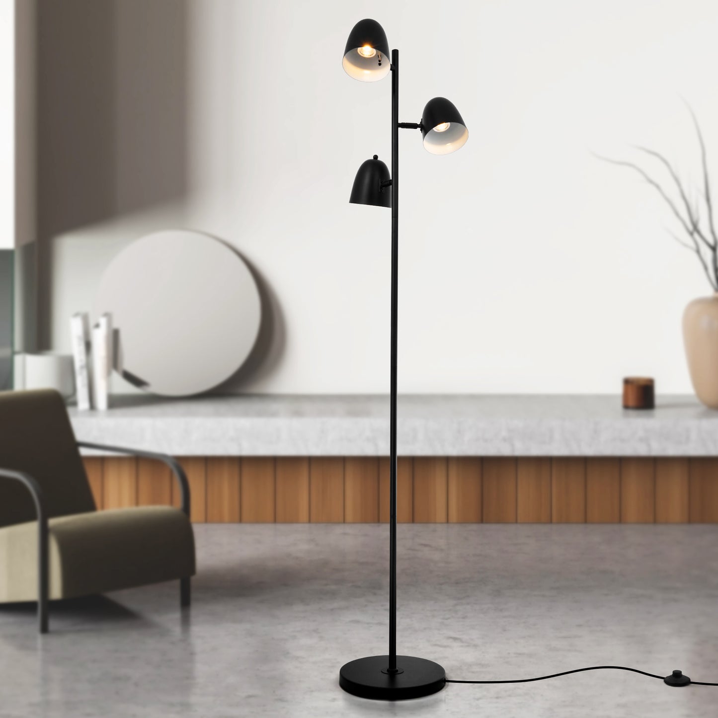 Tree Floor Lamp Black DS-LY05