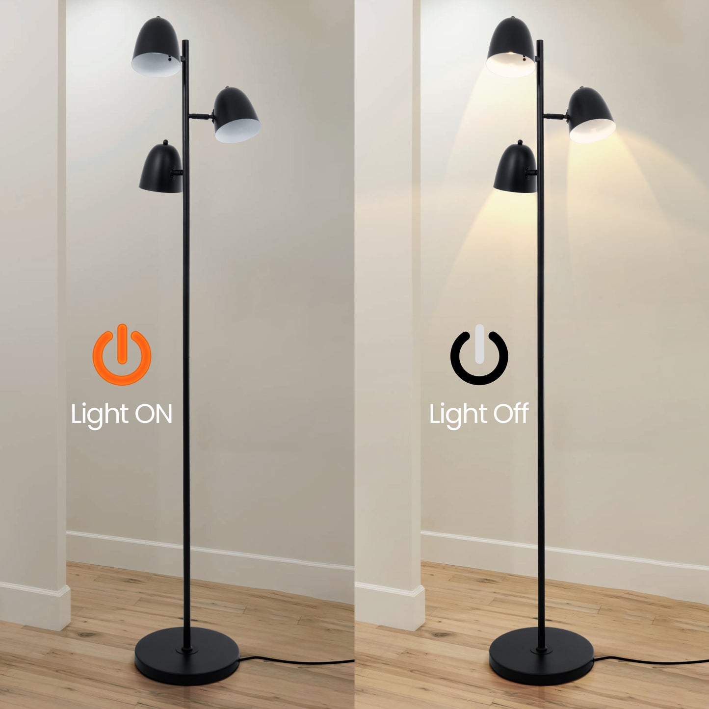Tree Floor Lamp Black DS-LY05
