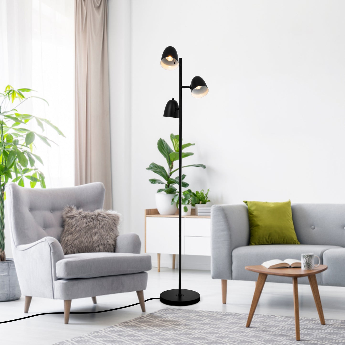 Tree Floor Lamp Black DS-LY05