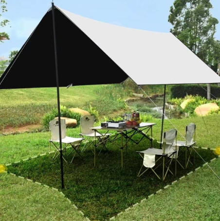 95% UV Camping Tarp PU2000 Waterproof Oxford Cloth(3MX3M)-EHQ288