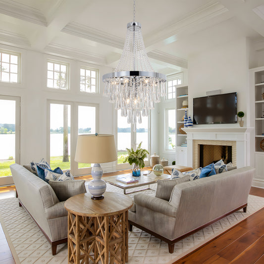 Crystal Chandelier Villa Staircase Suspended DS-SQ25