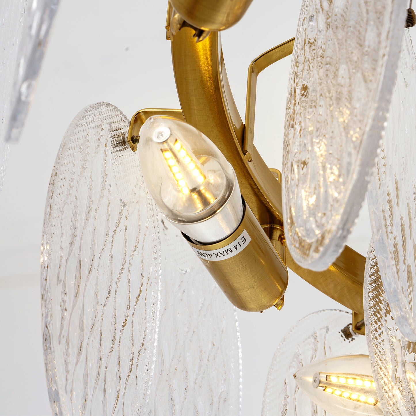 French Luxury Modern Gold Glass Chandelier DS-SQ29