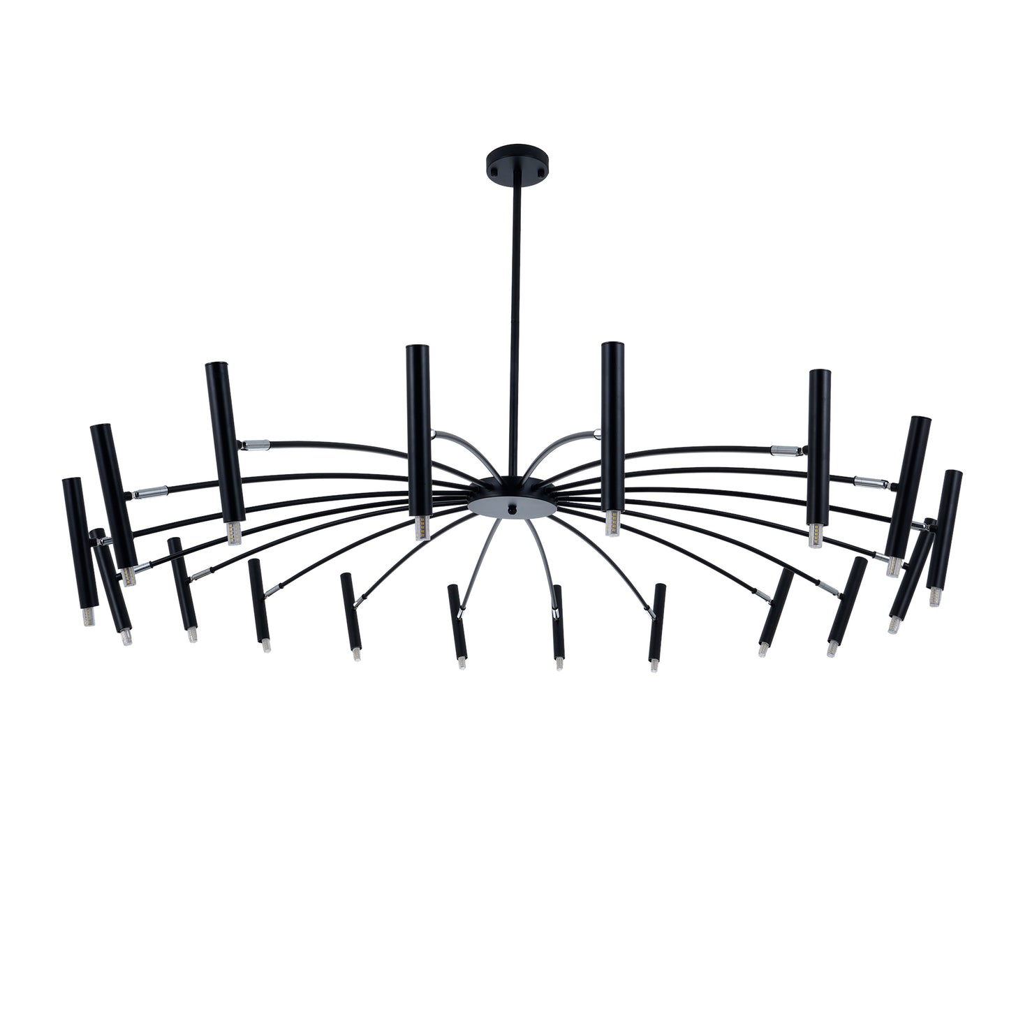 Modern Black Metal Sputnik Chandelier DS-DY80