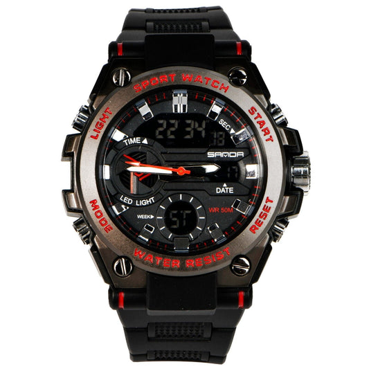 Men's Watch Outdoor Sports Electronic Watch Wristwatch Waterproof Digital Analog Watches