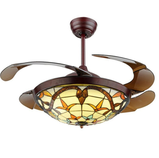 Variable Remote Control Ceiling Fan with Light DS-LN52