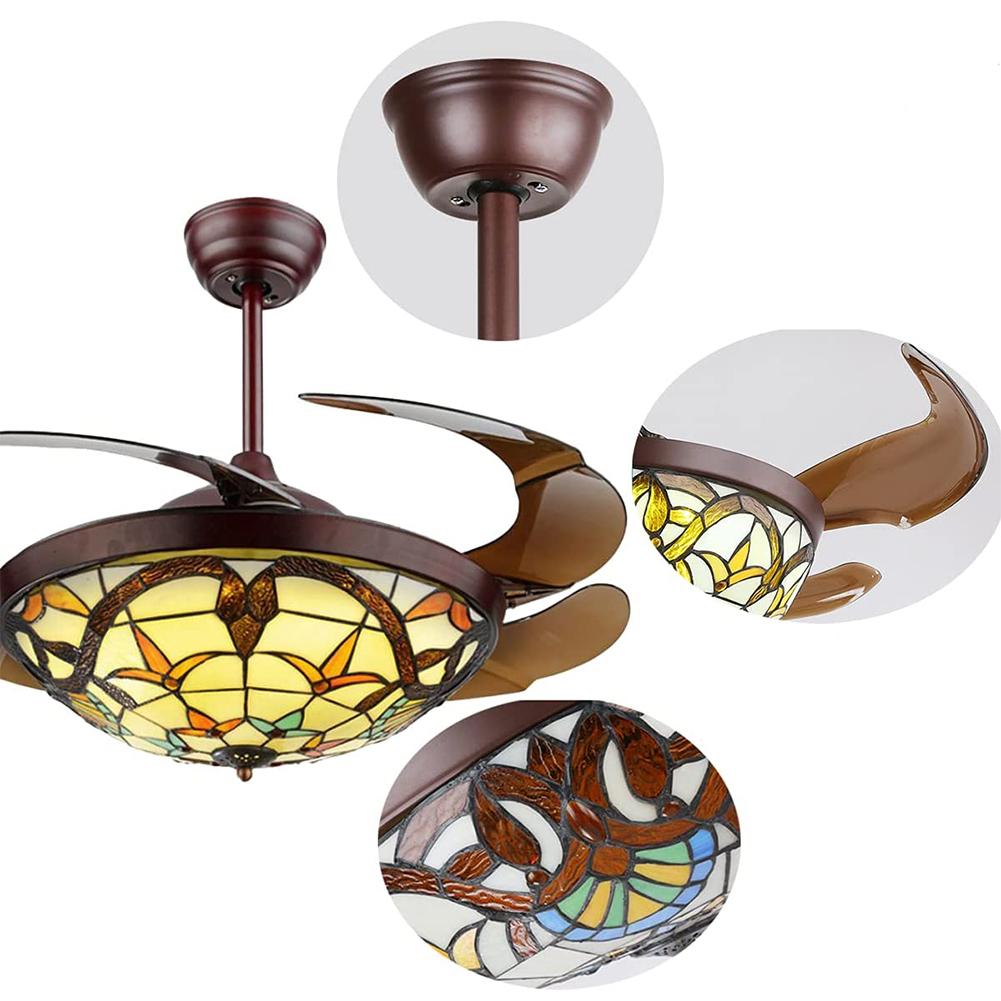 Variable Remote Control Ceiling Fan with Light DS-LN52