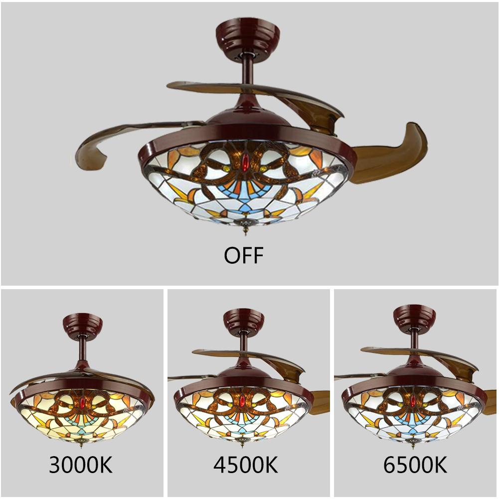 Variable Remote Control Ceiling Fan with Light DS-LN52