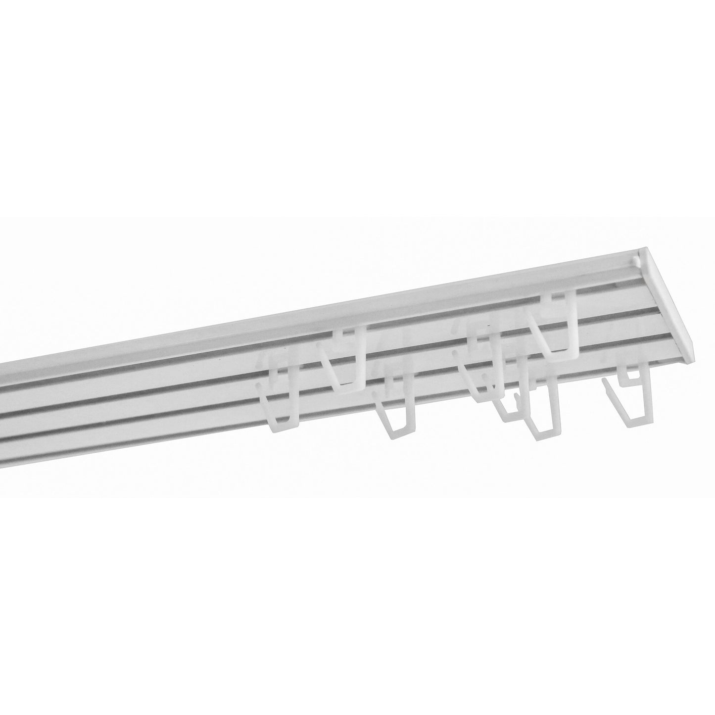 Ceiling Curtain Track,10Ft Flexible Bendable Curtain Track,Heavy Duty RV Sliding Curtain Rail System Room Divider,Ceiling Track for Curtains White