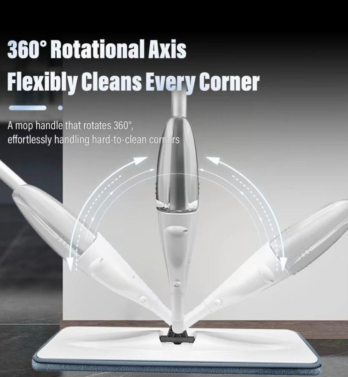 Multifunctional Water Spray Mop Household Ones Clean Flat Mop Dry and Wet Wood Floor Absorbs Water EHQ315