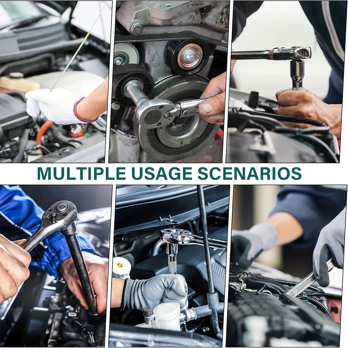 216PCS Socket Set Kit Mechanics Tool Ratchet Wrench Car Repair Tool Set W/ Case