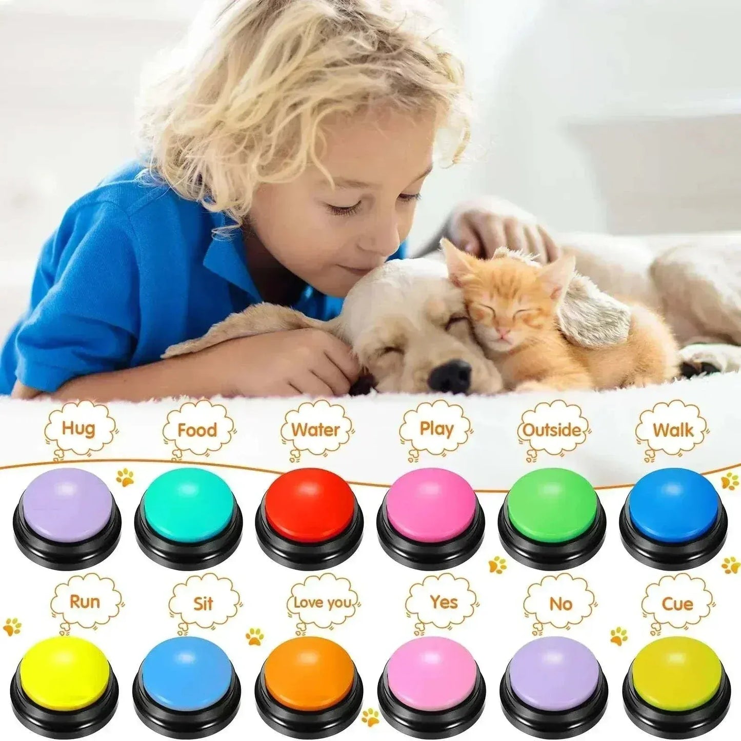 Voice Recording Button for Pet Training Buzzer
