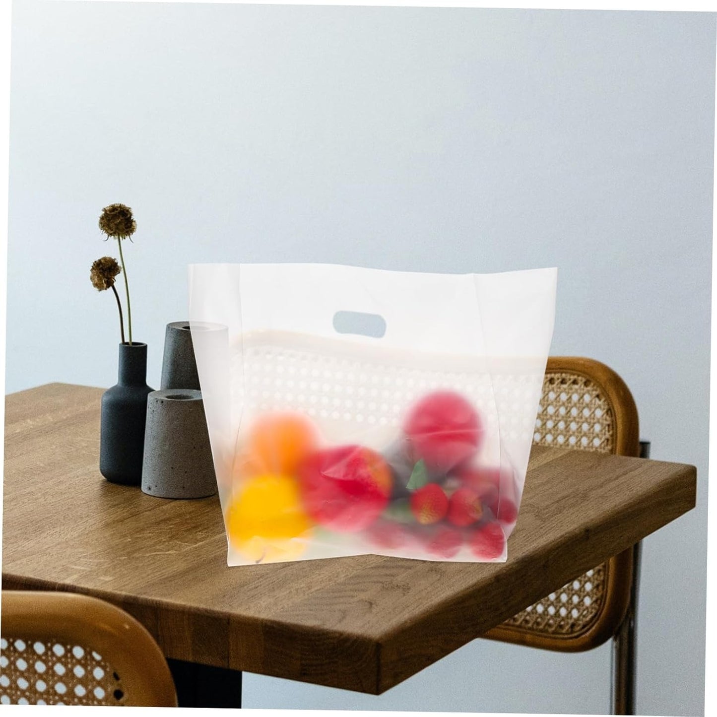 Handles Tote Clear Food Storage Bag Party Favor Bags