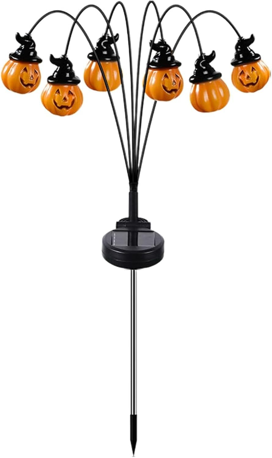 Halloween Pumpkin Lantern Solar Garden Lights for Yard Decoration Solar Ground Plug in Lantern Outdoor Courtyard Atmosphere Decoration Ghost Festival Lantern String