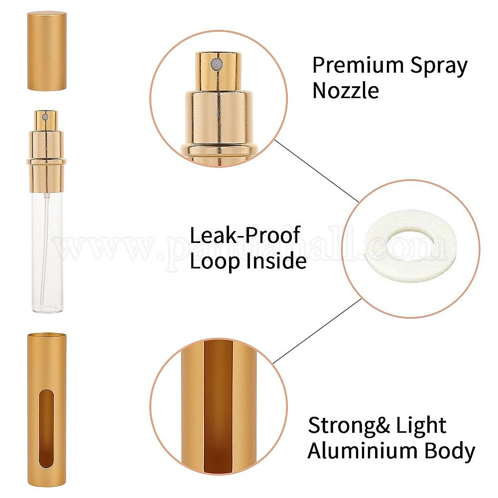Portable Mini Perfume Bottle Spray Perfume Bottle Atomizer Bottom Refill Scent Case for Travel
