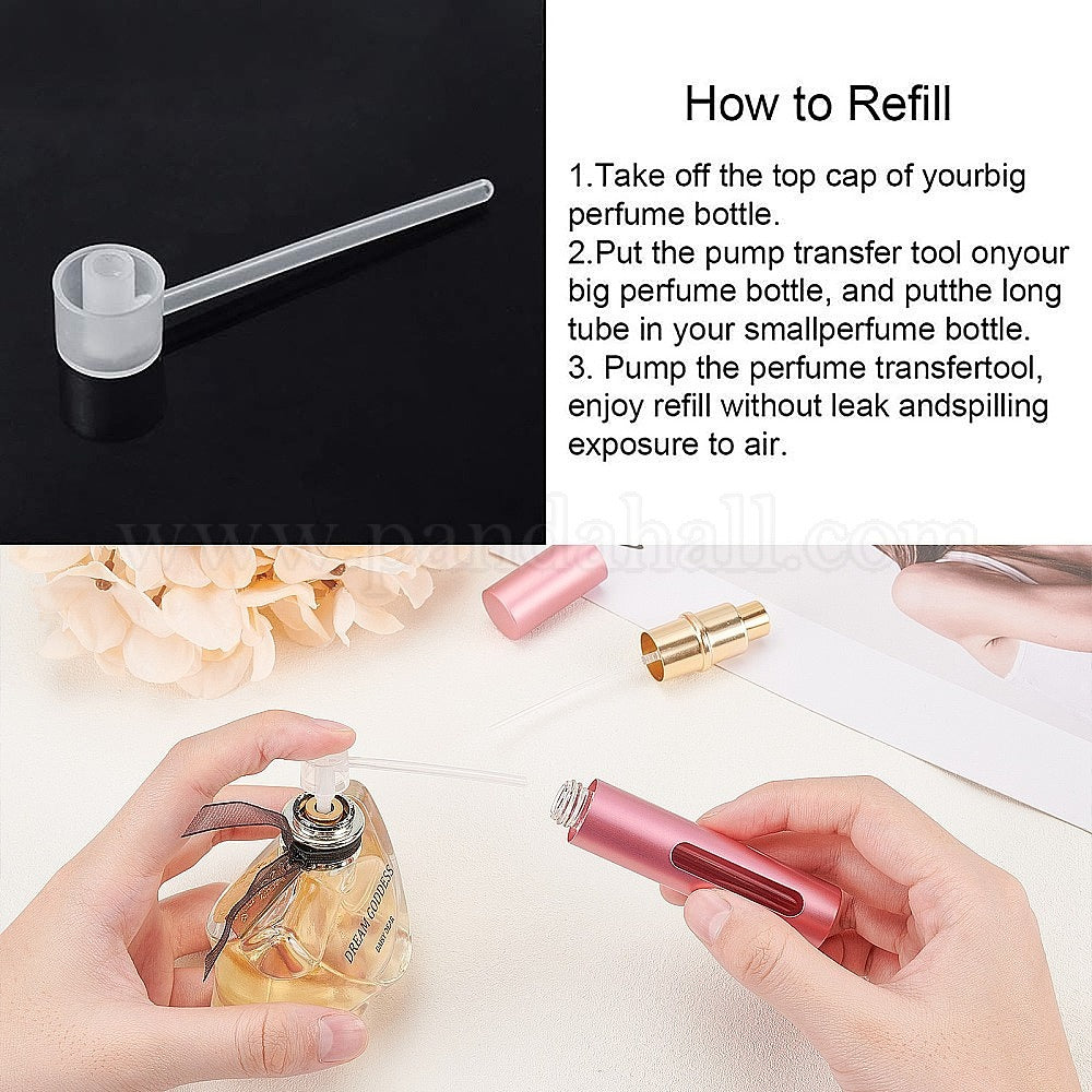 Portable Mini Perfume Bottle Spray Perfume Bottle Atomizer Bottom Refill Scent Case for Travel