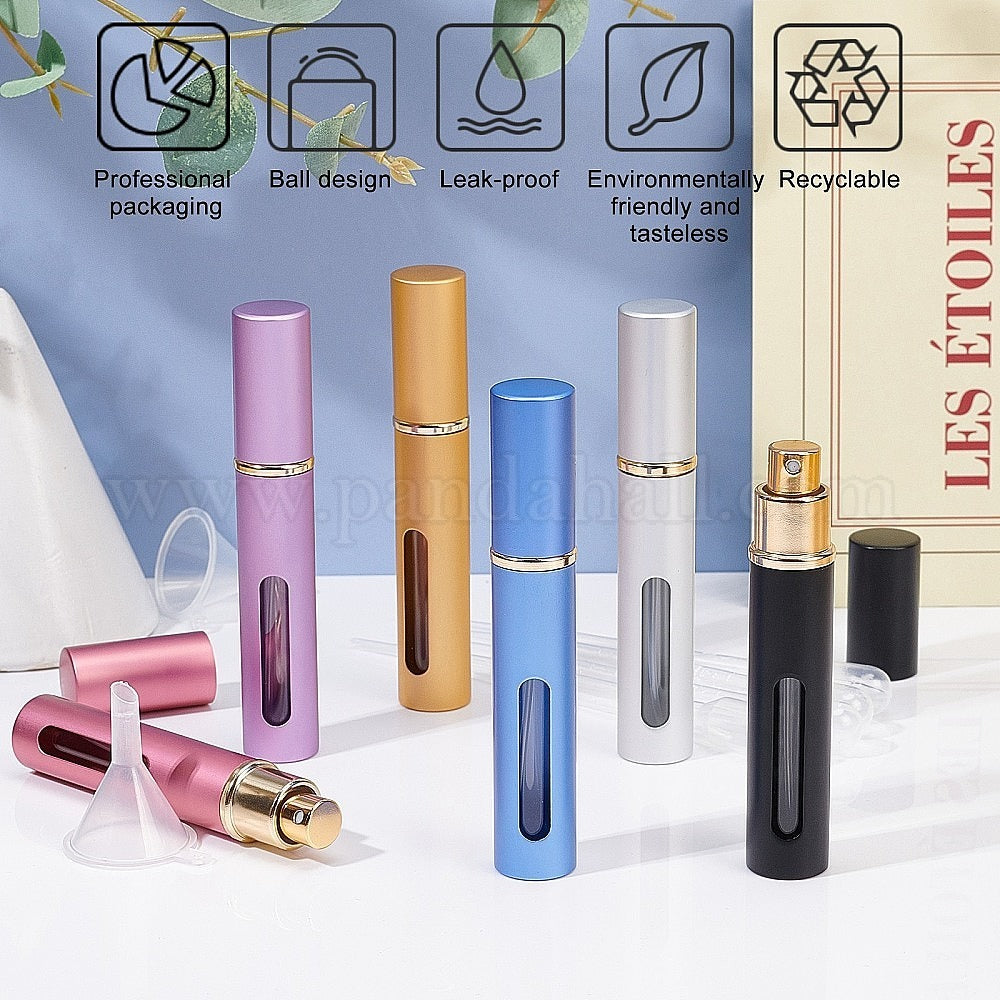 Portable Mini Perfume Bottle Spray Perfume Bottle Atomizer Bottom Refill Scent Case for Travel