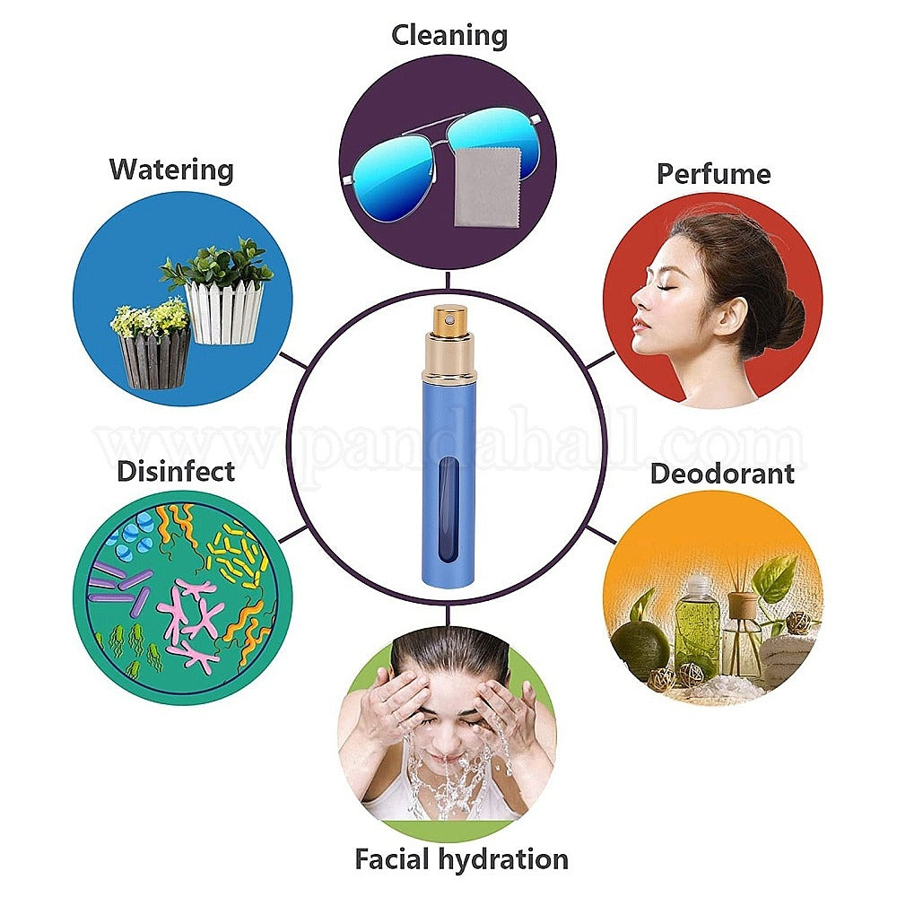 Portable Mini Perfume Bottle Spray Perfume Bottle Atomizer Bottom Refill Scent Case for Travel