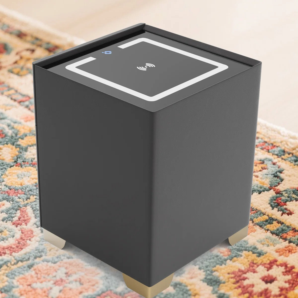 Smart Nightstands with Wireless Charging, USB Port, LED Lights and Speaker