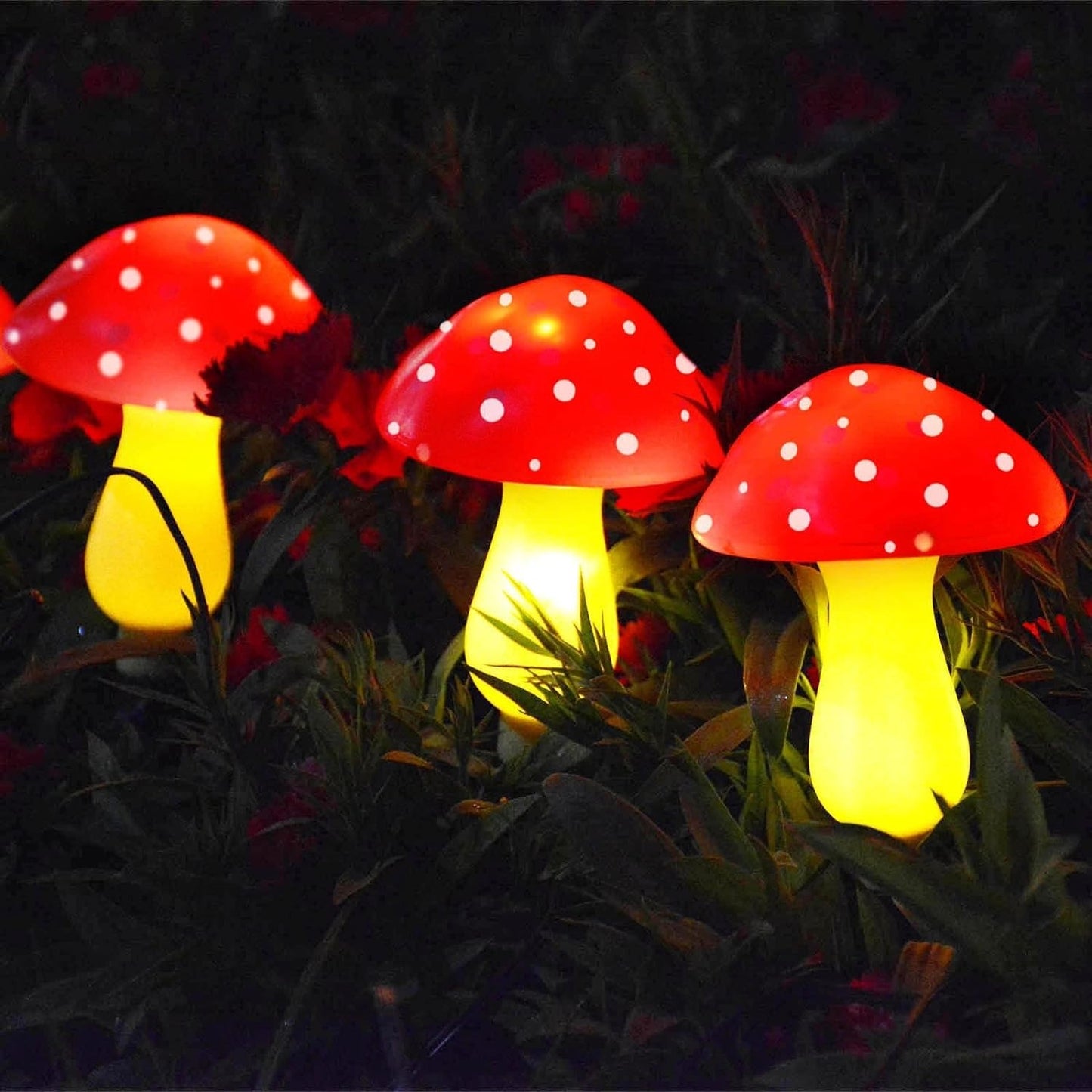 Outdoor Solar Garden Mushroom Lights 8 Modes Outside Waterproof Solar Powered Christmas Lights Decoration, Yard, Lawn, Pathway