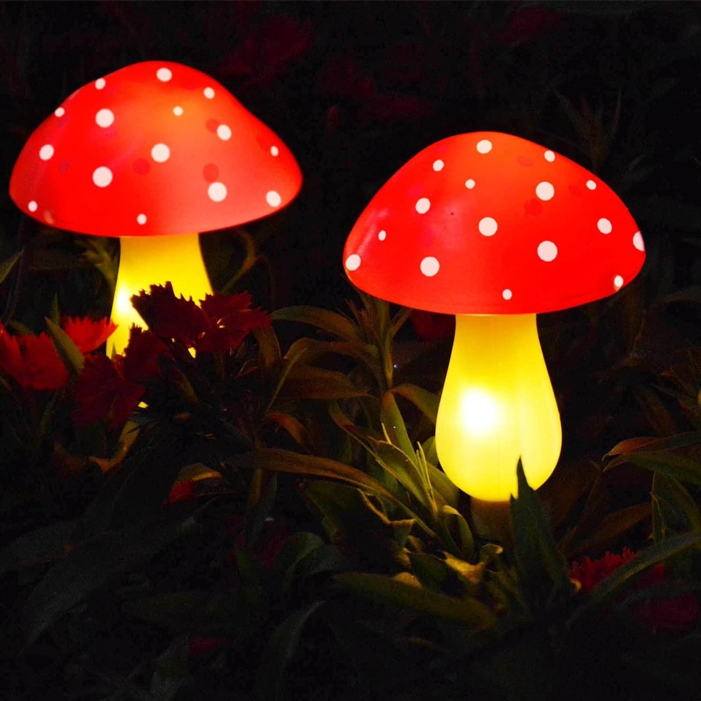 Outdoor Solar Garden Mushroom Lights 8 Modes Outside Waterproof Solar Powered Christmas Lights Decoration, Yard, Lawn, Pathway