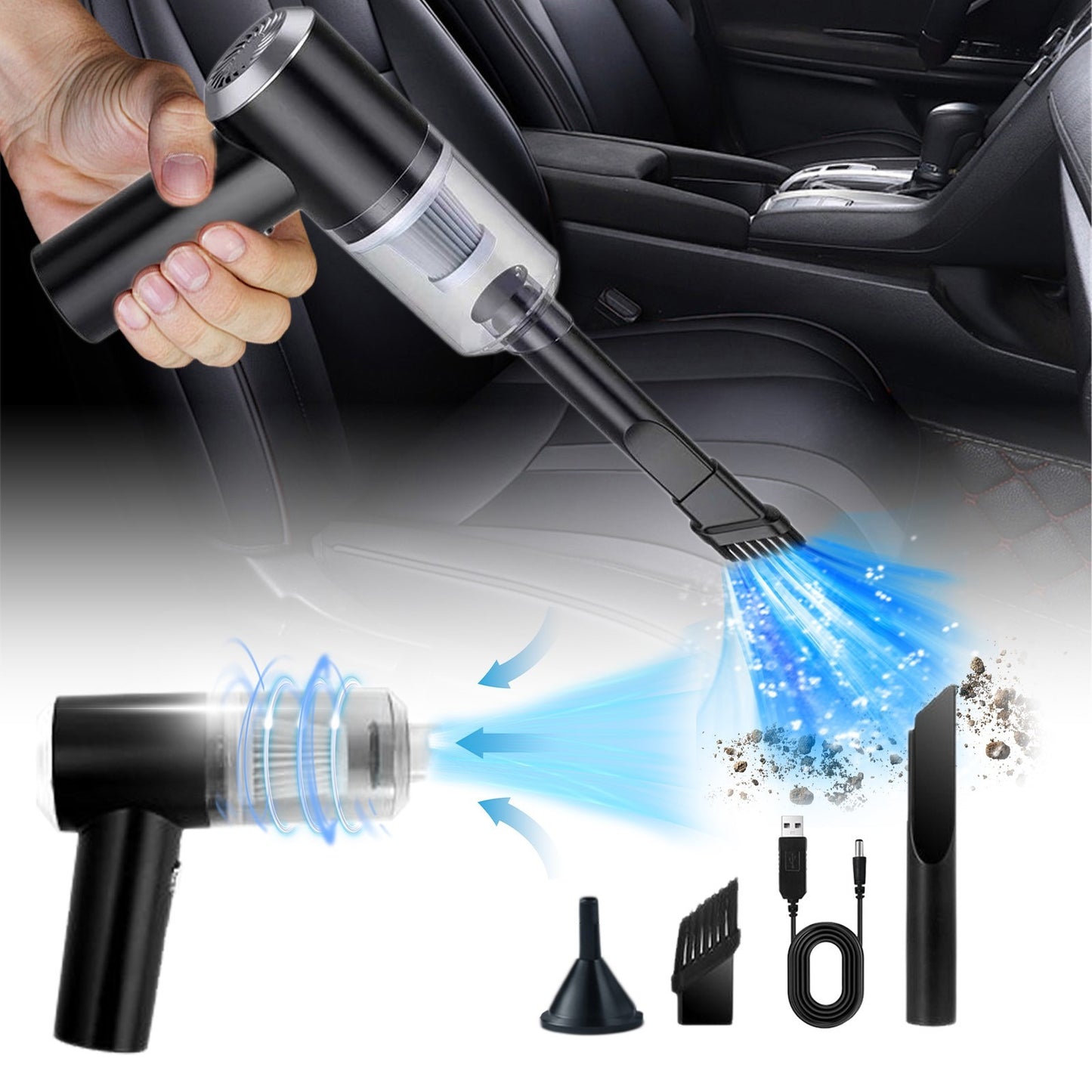 Vacuum Cleaner Home Car Mini Handheld Portable Desktop Wireless Vacuum Cleaner