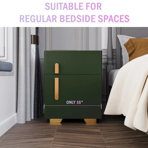 Smart Nightstands with Wireless Charging, USB Port, LED Lights and Speaker