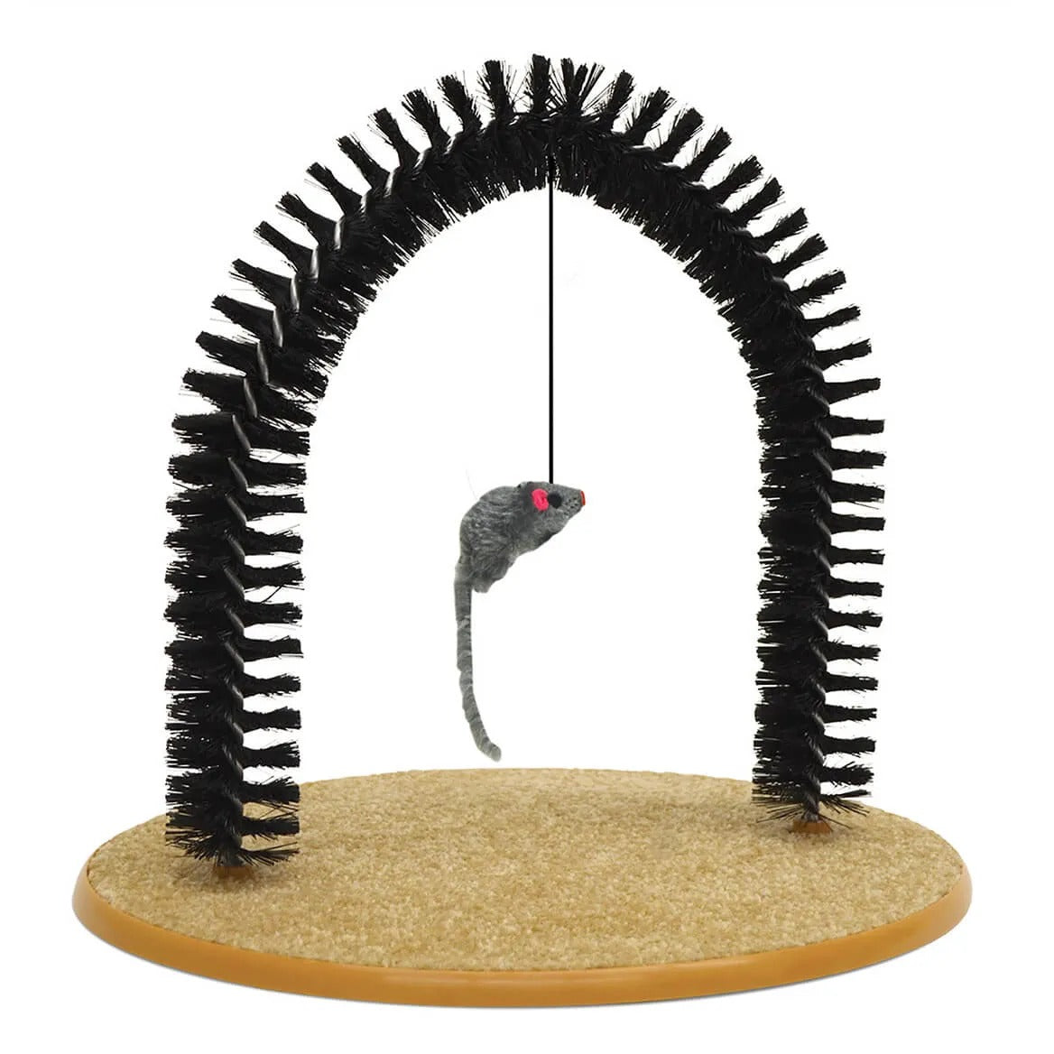 Cat Scratching Brush, Cat Hair Removal Rubbing Brush, Arch Shape Cat Self Grooming Brush, Cat Massager Scratcher