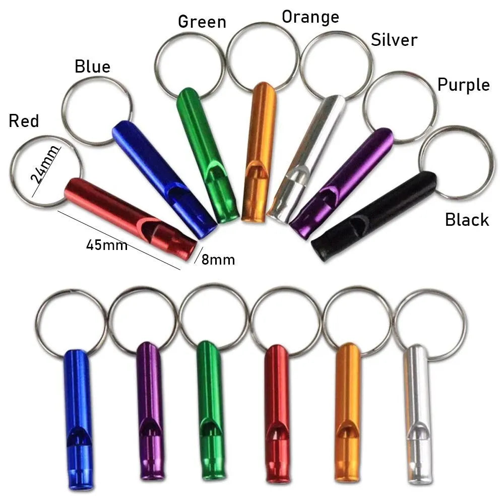 6PC with Keyring EDC Tools Survival Whistle Emergency Whistles Training Accessories