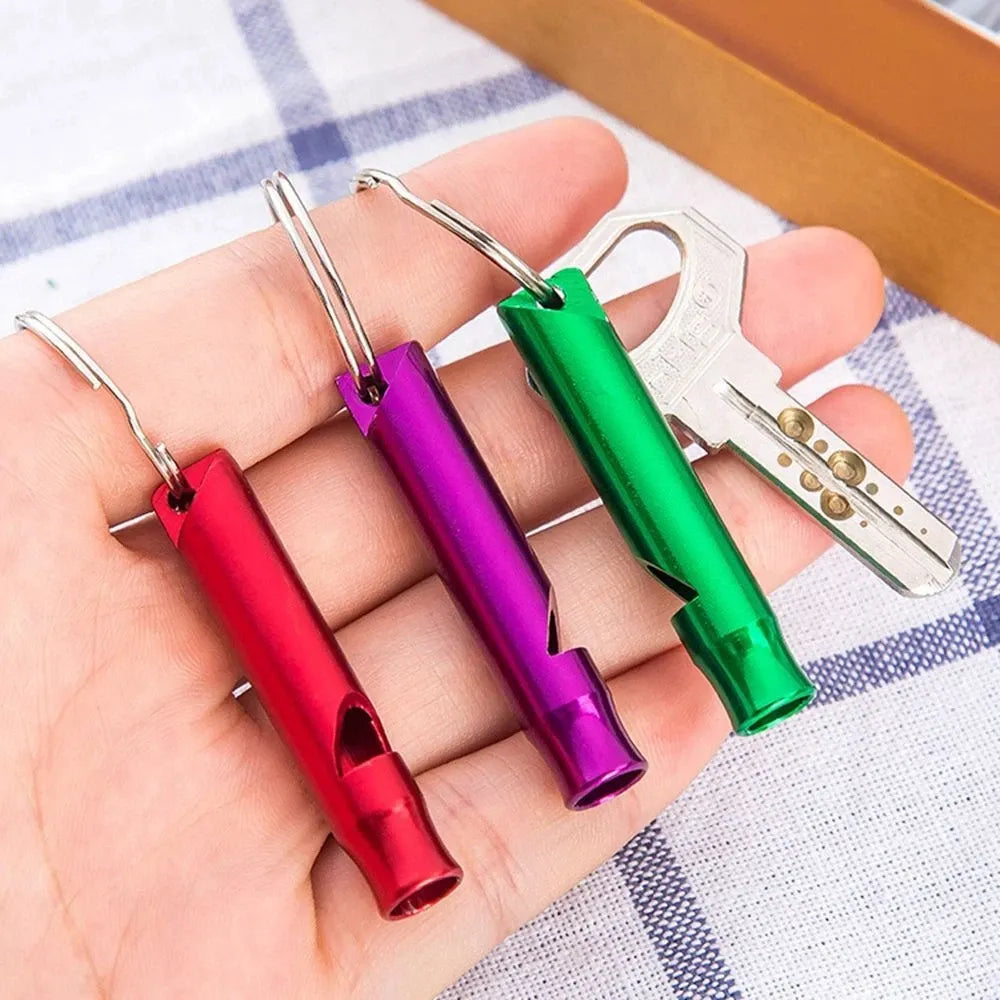 6PC with Keyring EDC Tools Survival Whistle Emergency Whistles Training Accessories