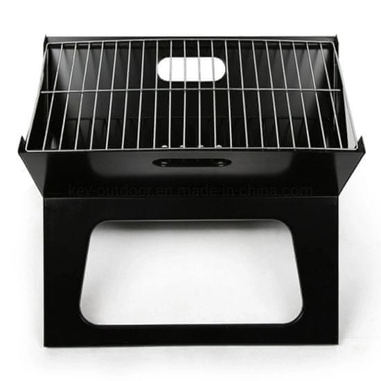 camping equipment foldable grill has small dimensions and is very convenient to transport.